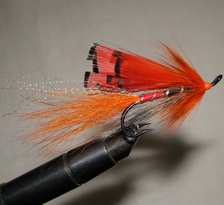�������� ���� Shrimp  Hot Orange  (�������  Mustad Salmon black)  � 2/0 